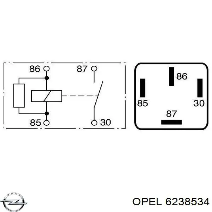 Comprar 6238534 Opel Relé de bomba eléctrica de combustible
