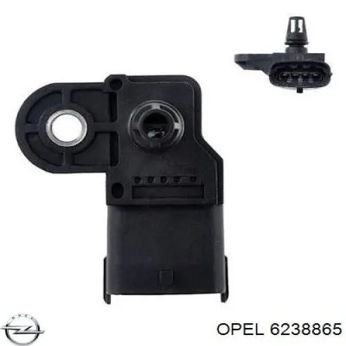 6238865 Opel sensor de presion de carga (inyeccion de aire turbina)