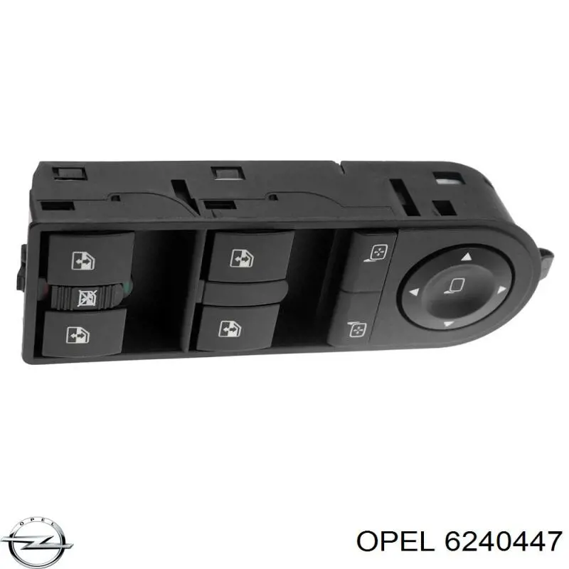 6240447 Opel interruptor de elevalunas delantera izquierda