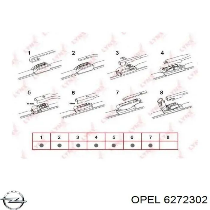 Escobillas delanteras Opel 6272302 precio, desde 22,05 EUR