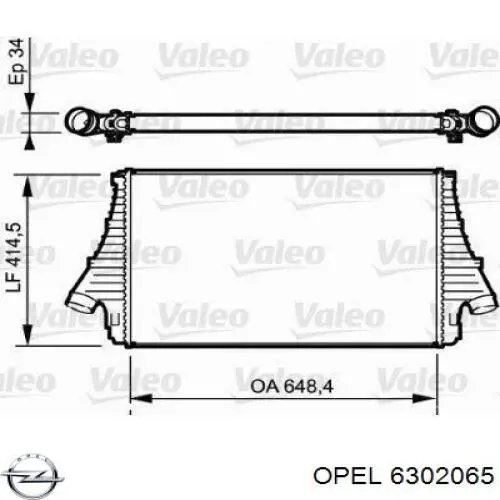Comprar 6302065 Opel Turbo intercooler