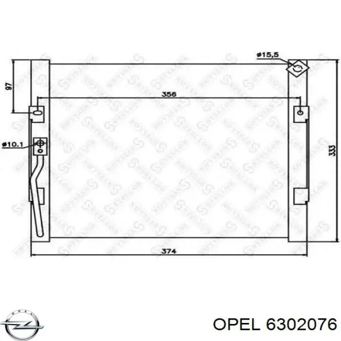 Comprar 6302076 Opel Turbo intercooler