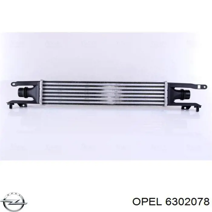 6302078 Opel radiador de aire de admisión