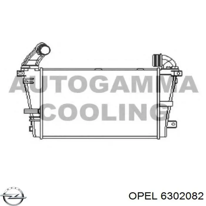 6302082 Opel intercooler