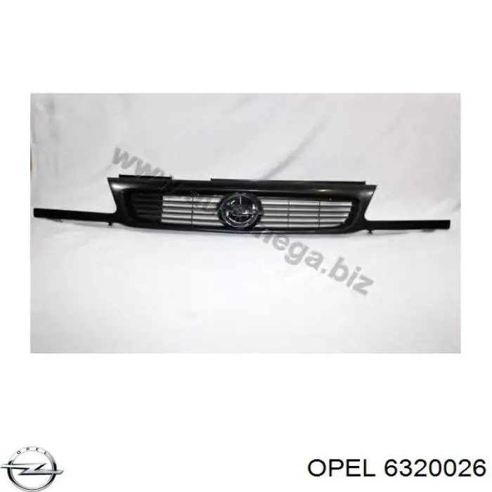 6320026 Opel rejilla de radiador