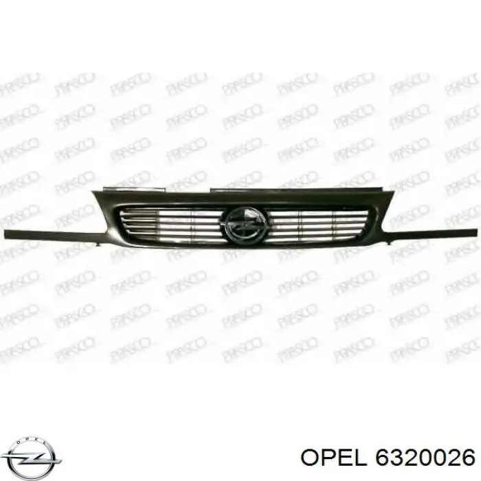 Comprar Parrilla Opel Astra F 55, F70