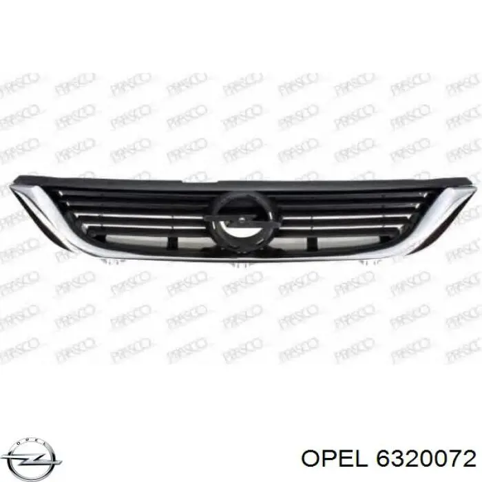 6320072 Opel panal de radiador