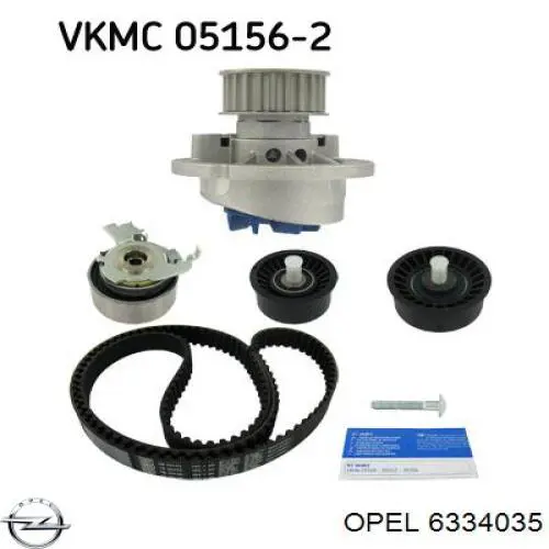 Motor de agua Opel 6334035