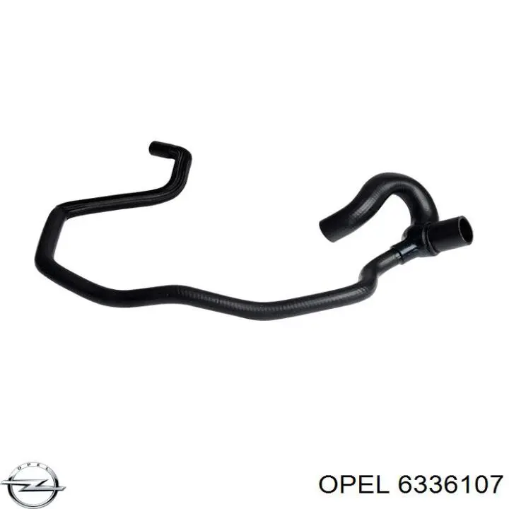 6336107 Opel manguera refrigerante para radiador inferiora