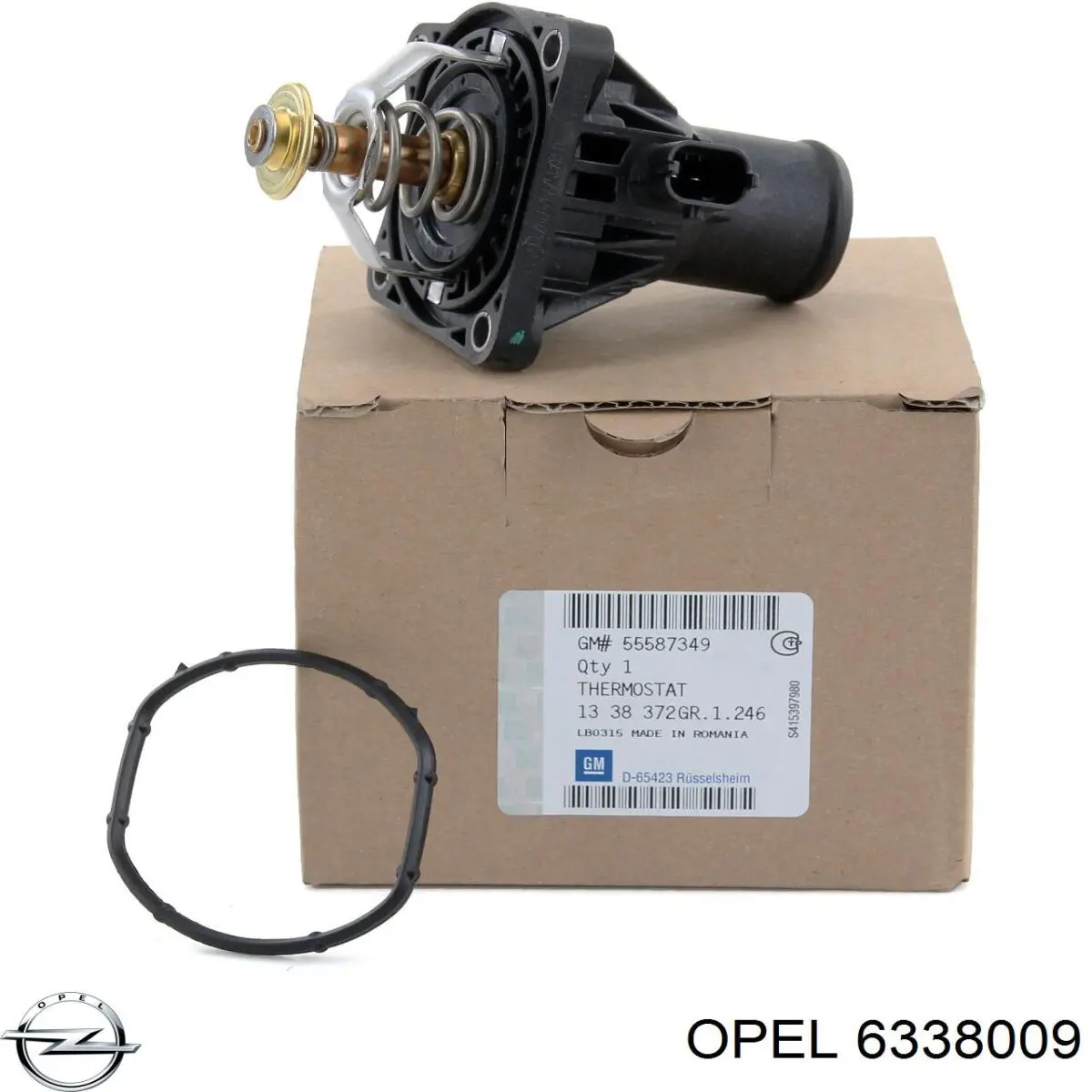 6338009 Opel junta, termostato