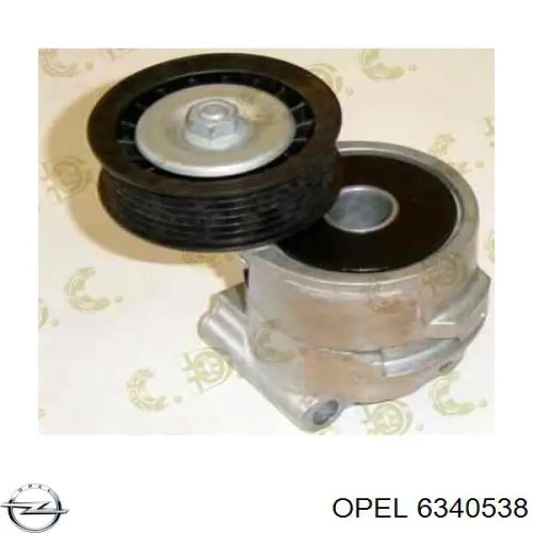 6340538 Opel tensor de correa, correa poli v