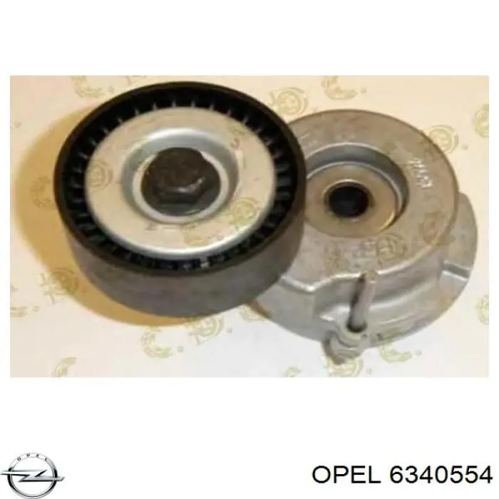 6340554 Opel tensor de correa, correa poli v