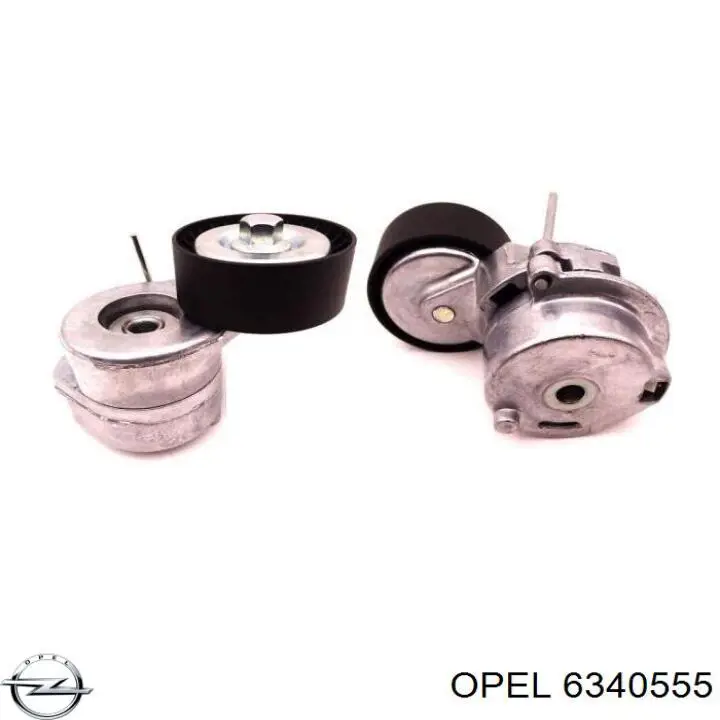 6340555 Opel polea inversión / guía, correa poli v