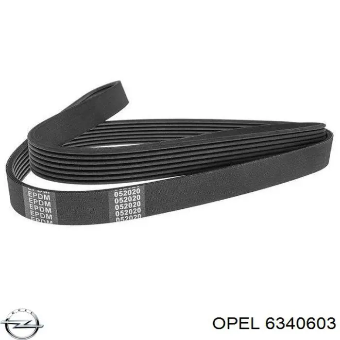 6340603 Opel correa trapezoidal