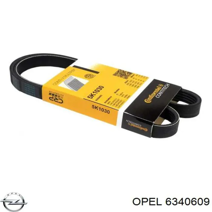 Comprar 6340609 Opel Correa trapezoidal