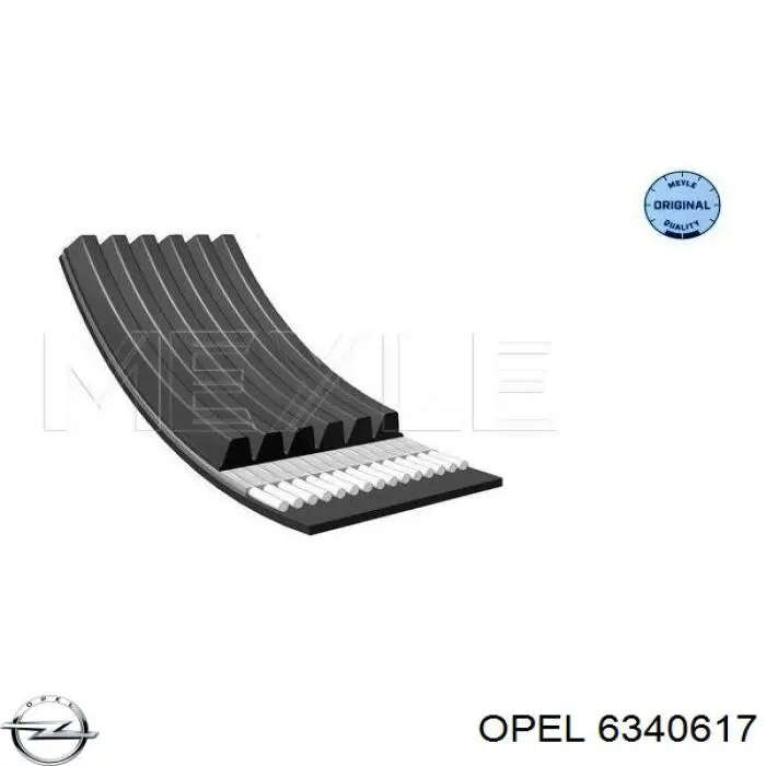 Correa de transmisión trapezoidal Opel 6340617 precio, desde 13,88 EUR