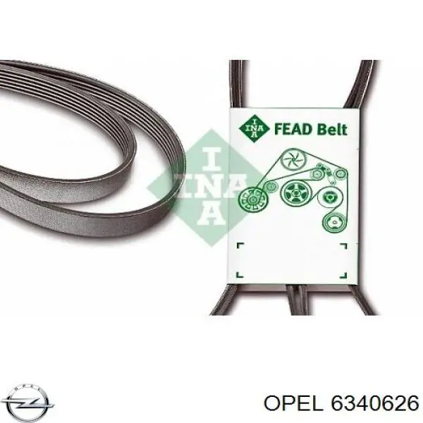 Correa de transmisión trapezoidal Opel 6340626 precio, desde 13,27 EUR