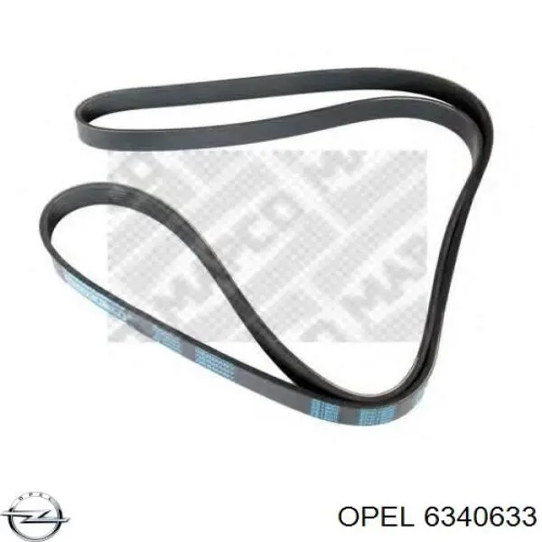 6340633 Opel correa trapezoidal