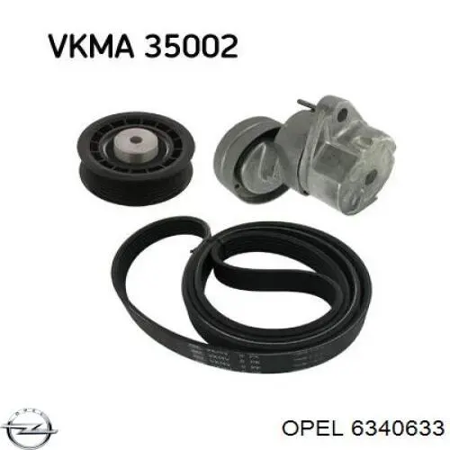 Correa trapezoidal Opel Astra 51, 52, F35, M35