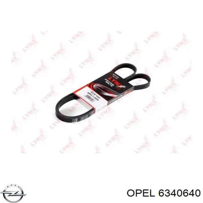 6340640 Opel correa trapezoidal