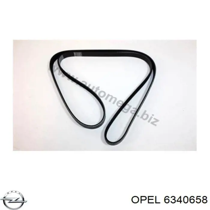 6340658 Opel correa trapezoidal
