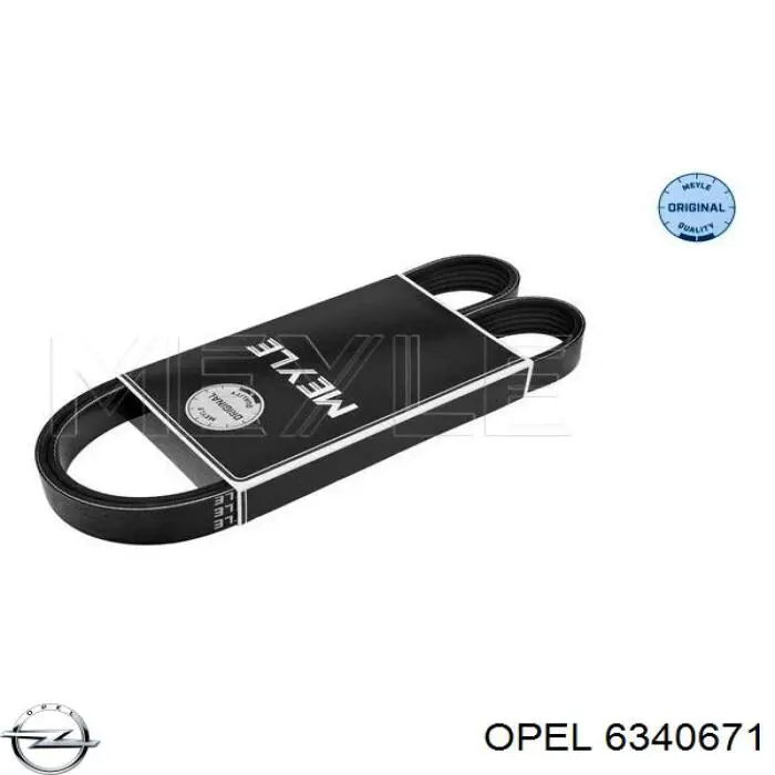 6340671 Opel correa trapezoidal