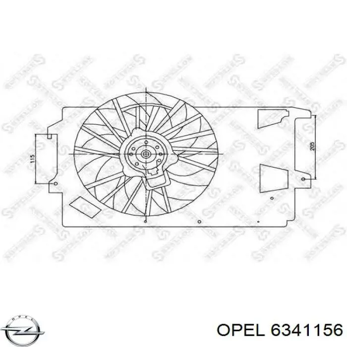 Ventilador de radiador Opel 6341156 precio, desde 191,48 EUR