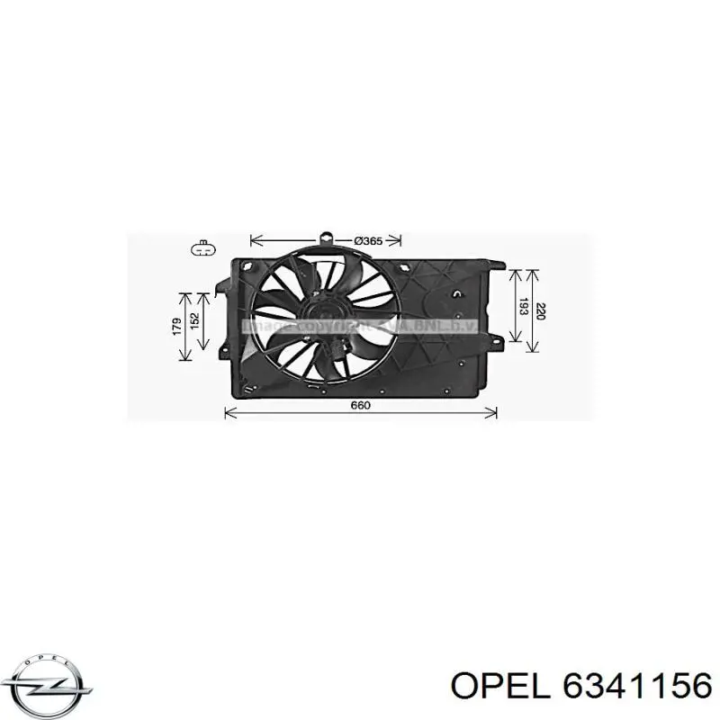 Comprar 6341156 Opel Ventilador del motor