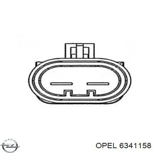 6341158 Opel difusor de radiador, ventilador de refrigeración, condensador del aire acondicionado, completo con motor y rodete