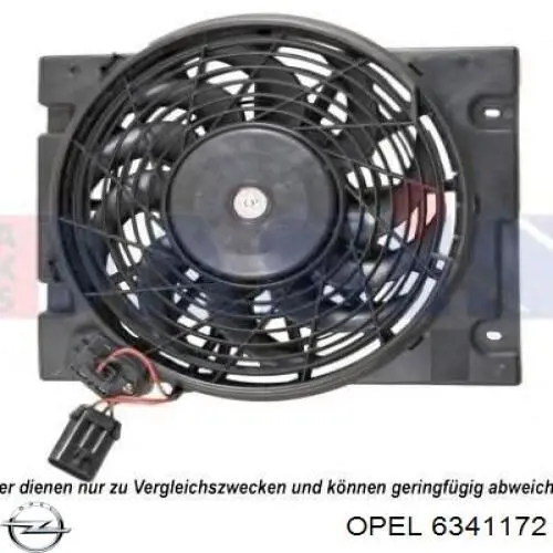 6341172 Opel rodete ventilador, refrigeración de motor