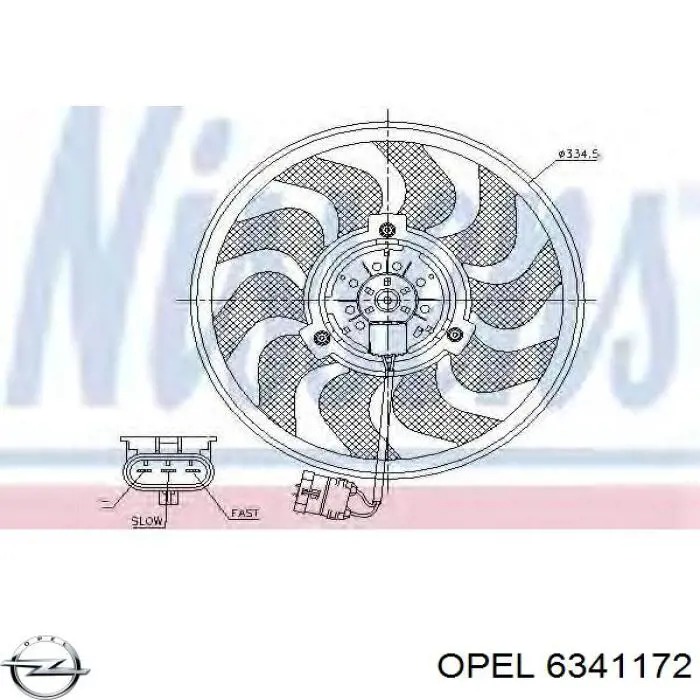 Ventilador del radiador Opel 6341172 precio, desde 60,98 EUR