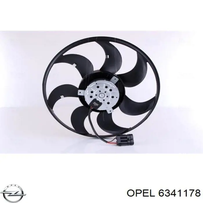 6341178 Opel ventilador del motor