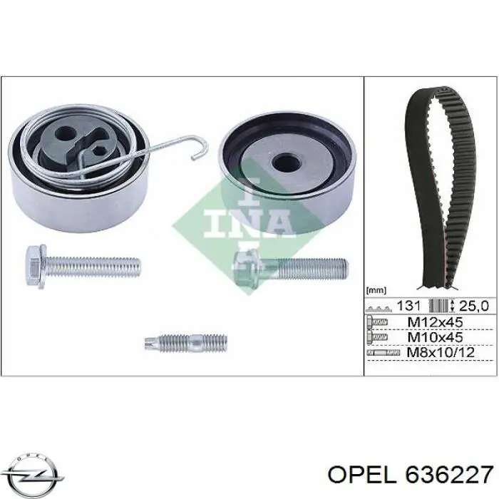 636227 Opel correa distribucion