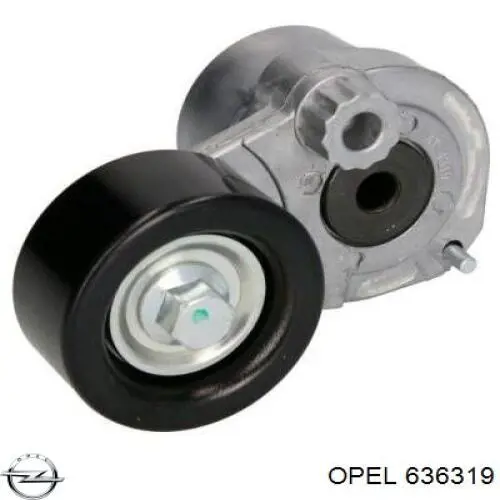 636319 Opel tensor de correa, correa poli v