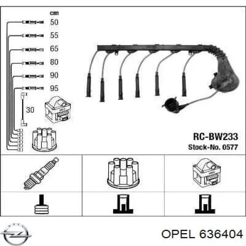 97071673 Opel Varilla de empuje de válvula