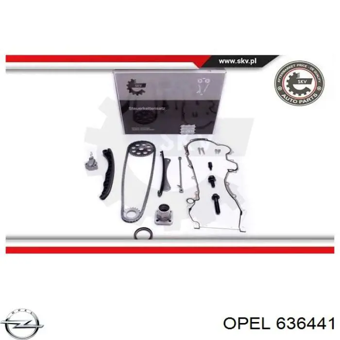 636441 Opel tensor, cadena de distribución