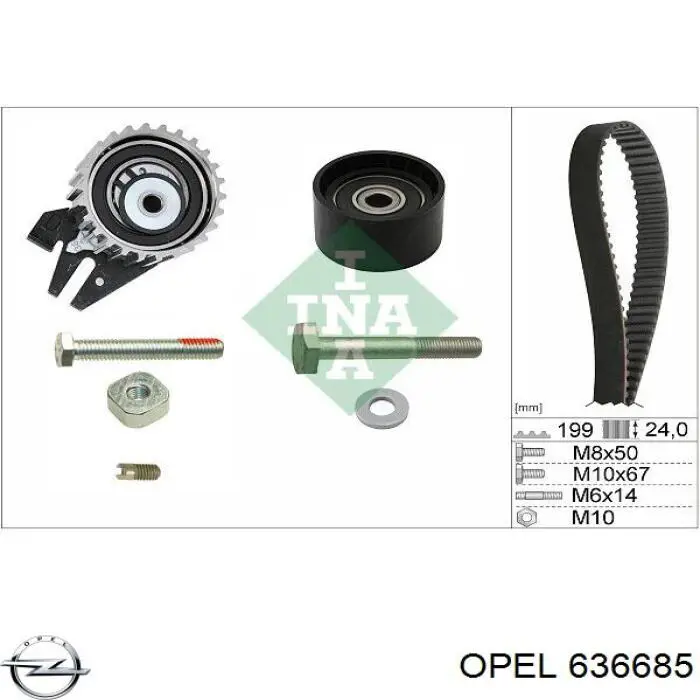 Rodillo, cadena de distribución Opel Vectra