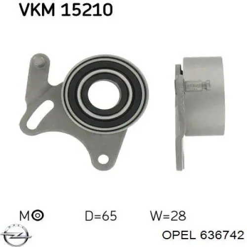 Tensor de la correa de distribución Opel 636742 precio, desde 23,75 EUR