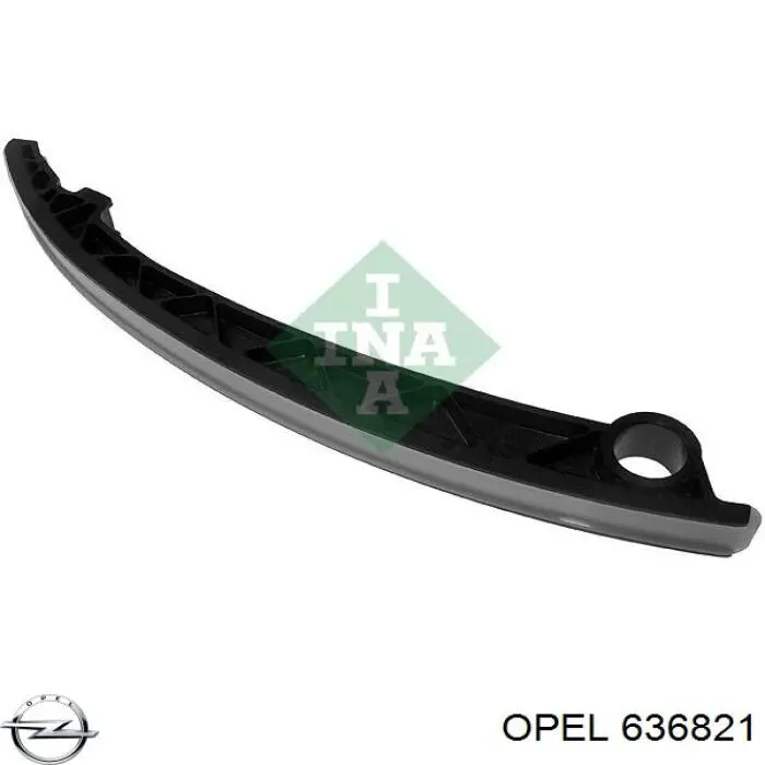 636821 Opel carril de deslizamiento, cadena de distribución izquierdo