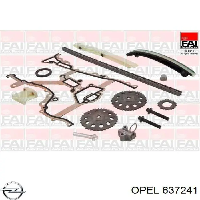 Cadena de distribución Opel 637241 precio, desde 35,45 EUR