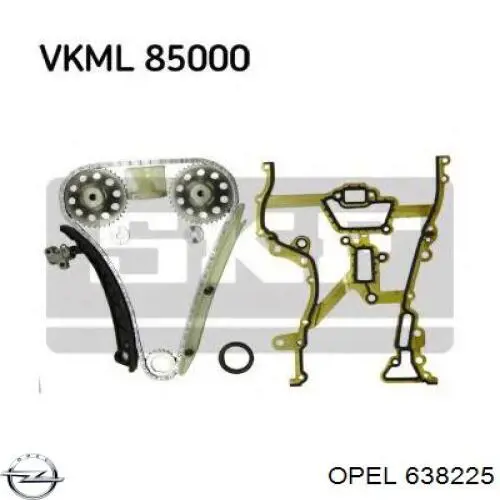 638225 Opel junta, cárter de distribución