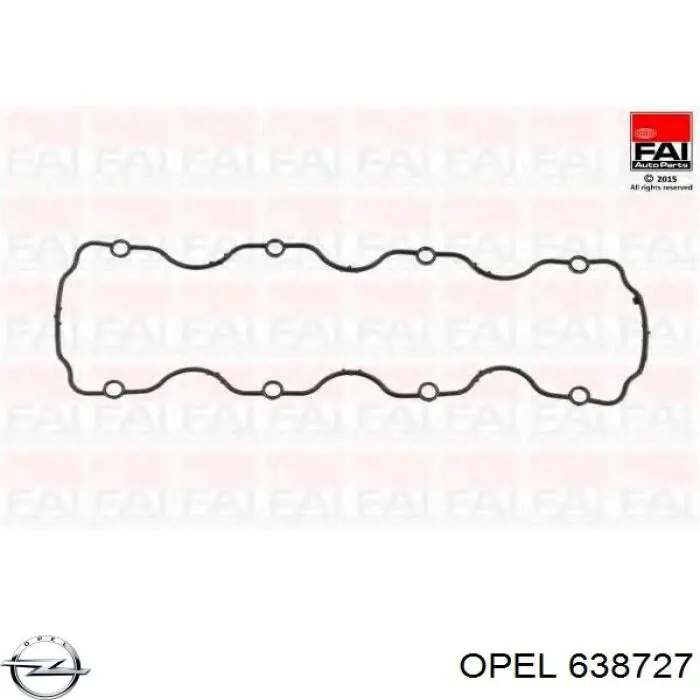 638727 Opel junta de la tapa de válvulas del motor