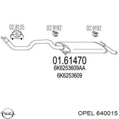 Comprar 640015 Opel Taqués hidráulicos