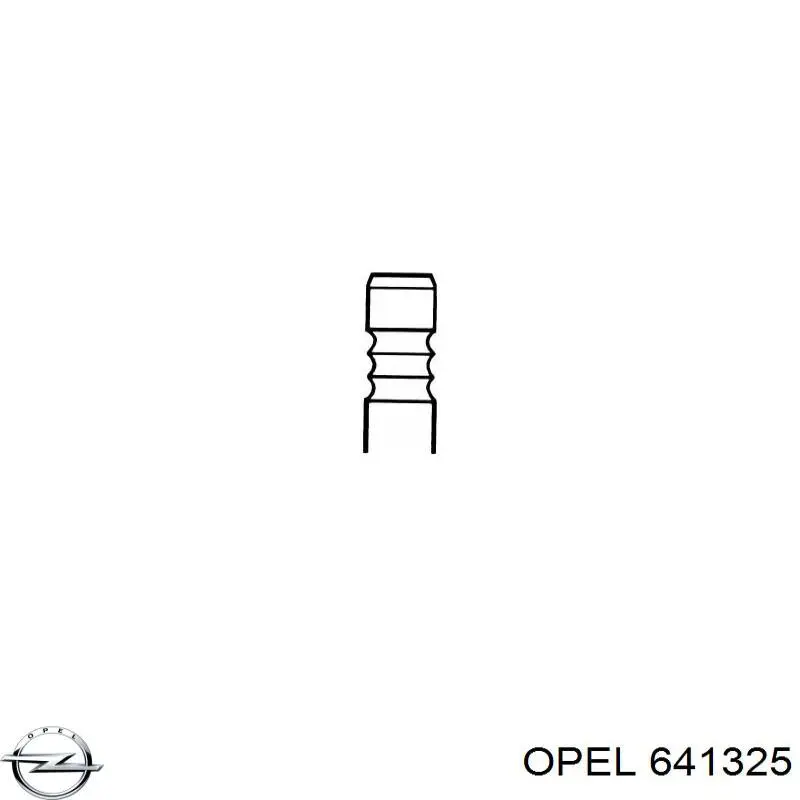 641325 Opel válvula de escape