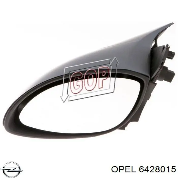 1428717 Opel espejo retrovisor izquierdo