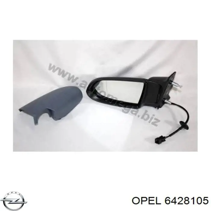 6428105 Opel espejo retrovisor izquierdo