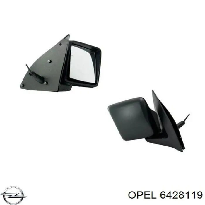 Espejo derecho Opel Combo B 