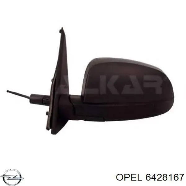 6428167 Opel espejo retrovisor izquierdo