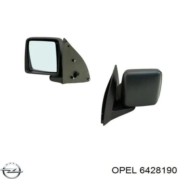 64 28 190 Opel espejo retrovisor izquierdo