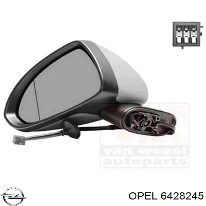 Comprar 6428245 Opel Espejo de retrovisor izquierdo